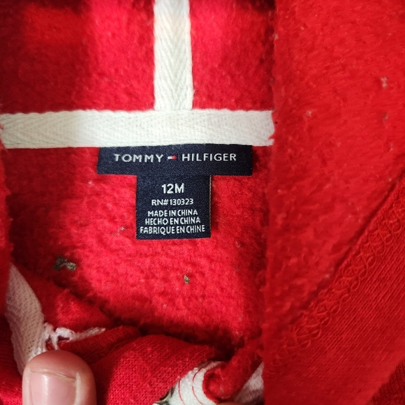 TOMMY HILFIGER  Baby Sweat Suit Hoodie Full Zip WARM Size 12M - Picture 5 of 13